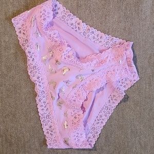 Victoria's Secret Foil Butterfly Panties